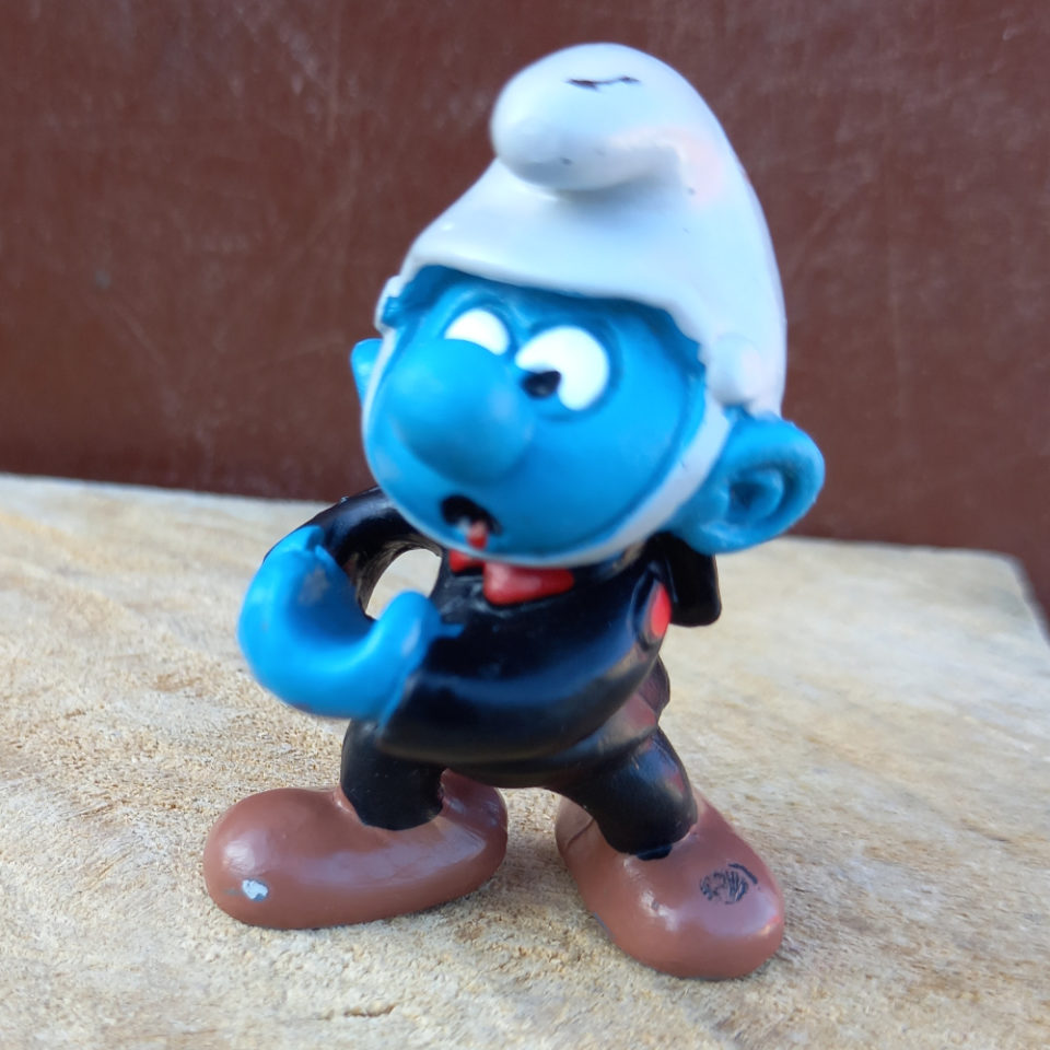 40216 Fireman Smurf Grey Helmet (Feuerwehrschlumpf) Super Smurf #2 ...