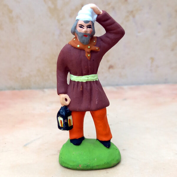 Man with Lantern (Santons Terracotta Figurine) #17