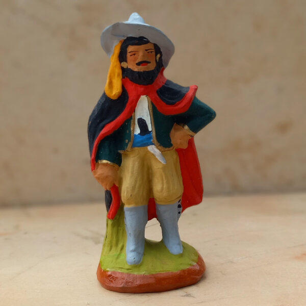 Gipsy Man (Hand-Painted Terracotta Figurine made by Paul Fouque) #2