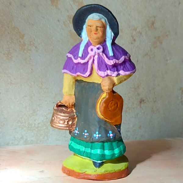 Woman with Bellows and Footwarmer (Figurine made by Paul Fouque) #22