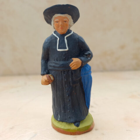 Priest (Hand-Painted Terracotta Figurine made by Paul Fouque) #4