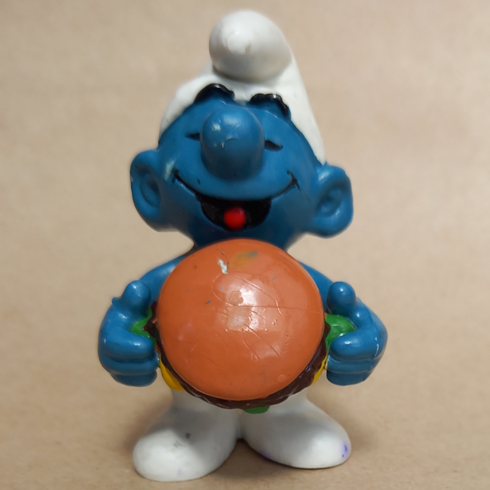 20158 Burger Smurf (Schlumpf mit Hamburger)