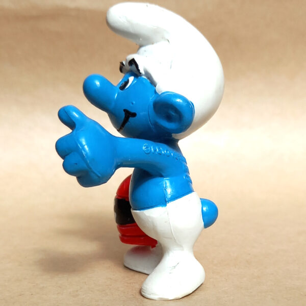 Smurf with Motorcycle Helmet (Schlumpf mit Motorradhelm) - Image 2